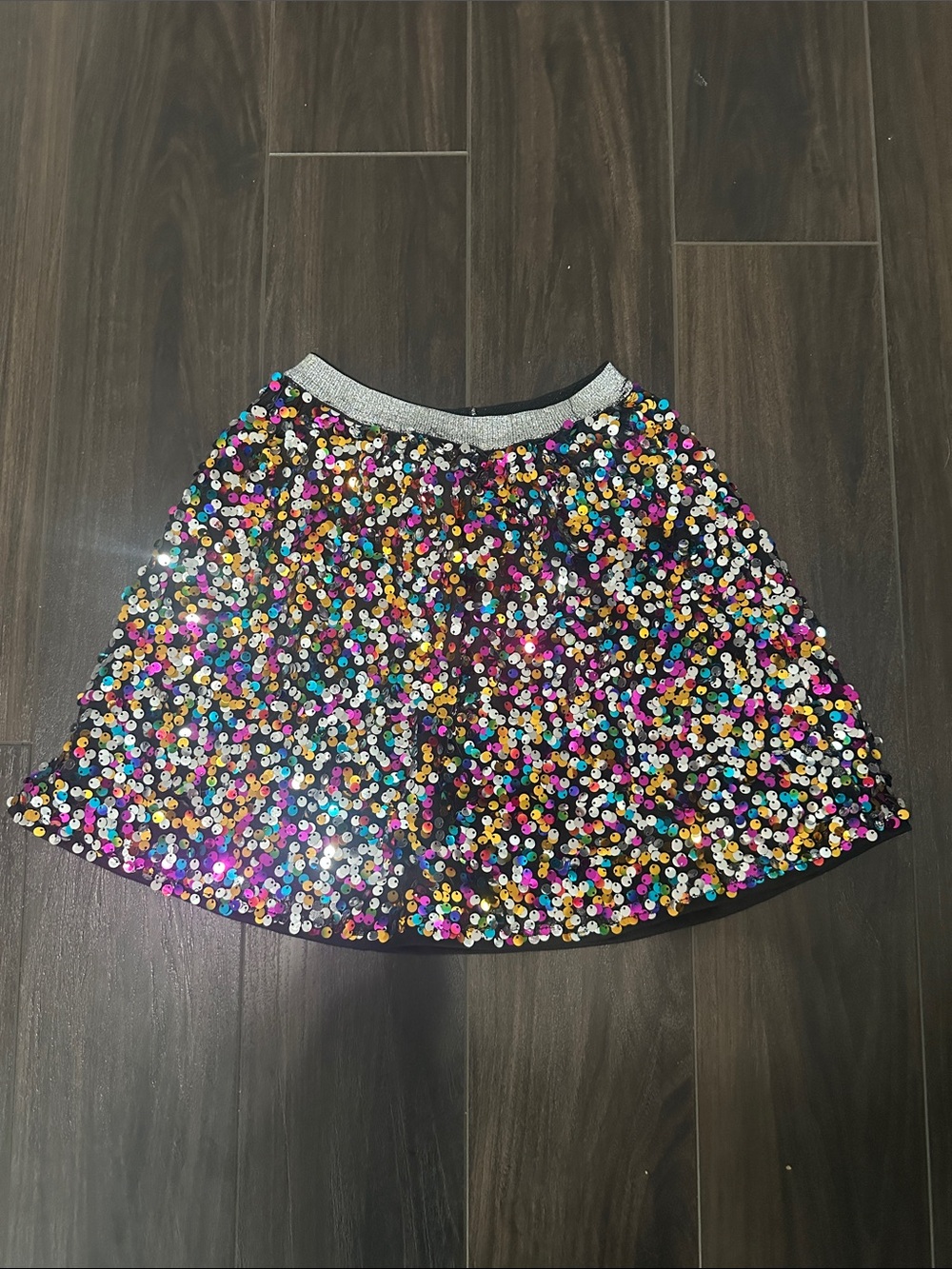 SHEIN Multicolor Sequin Mini Skirt - size 4Y